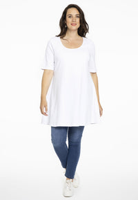 Tunic wide bottom COTTON - white - #2