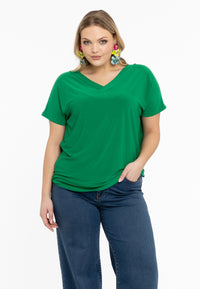 T-shirt v-neck DOLCE - green - #1
