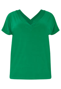 T-shirt v-neck DOLCE - green - #4