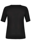 T-shirt v-neck relax fit COTTON - black