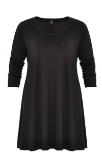 Tunic wide bottom VISCOSE - black - #3