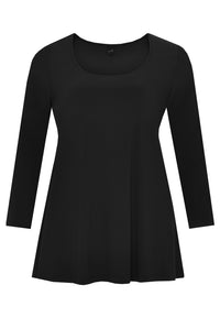 Tunic long sleeve flare DOLCE - black - #4