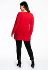 Tunic long sleeve flare DOLCE - red - #3