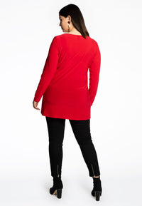 Tunic long sleeve flare DOLCE - red - #3