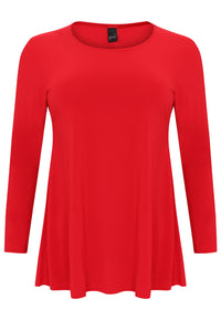 Tunic long sleeve flare DOLCE - red - #4