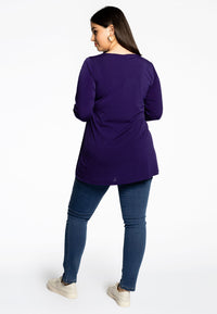 Tunic long sleeve flare DOLCE - purple - #3