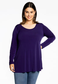 Tunic long sleeve flare DOLCE - purple - #1