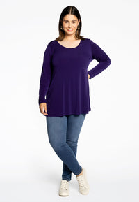 Tunic long sleeve flare DOLCE - purple - #2