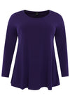 Tunic long sleeve flare DOLCE - purple - #4
