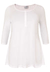 Tunic flare fit buttons COTTON - white - #2