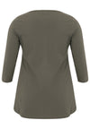 Tunic flare fit buttons COTTON - green - #5