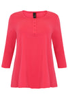 Tunic flare fit buttons COTTON - pink - #4