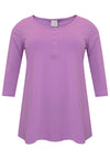 Tunic flare fit buttons COTTON - light purple - #4