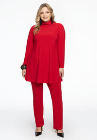 Tunic with col wide bottom - red - #2