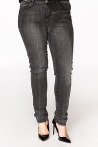 Black washed jeans DENIM - black - #2