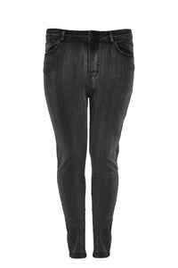 Black washed jeans DENIM - black - #5