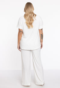 Wide leg trousers DOLCE - ecru - #2