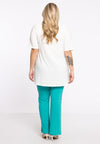 Trousers bootleg DOLCE - turquoise