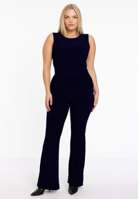 Trousers waistband flare DOLCE - blue - #1