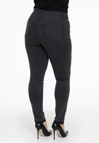 Ripped bottom jeans - grey - #3