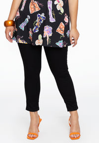 Jeans 7/8 leg zipper - black - #2