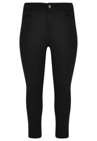 Jeans 7/8 leg zipper - black - #4