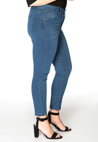 Jeans 7/8 leg zipper - indigo - #3
