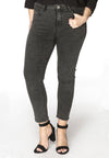 Jeans 7/8 leg zipper - grey - #1