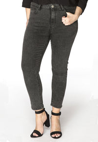 Jeans 7/8 leg zipper - grey - #1