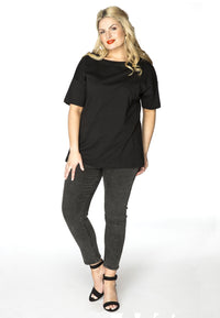 Jeans 7/8 leg zipper - grey - #2