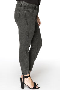 Jeans 7/8 leg zipper - grey - #4
