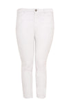 Jeans 7/8 leg zipper - white - #3