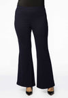 Boot-cut pants INTERLOCK - blue - #1