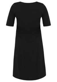 Robe long avec manches courtes COTTONMaxi dress A-line COTTON - black - #5