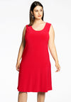 Dress sleeveless wide DOLCE - red