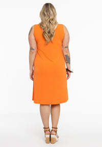 Dress sleeveless wide DOLCE - orange - #3