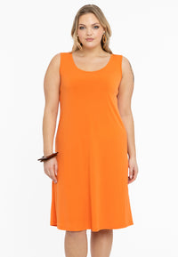 Dress sleeveless wide DOLCE - orange - #1