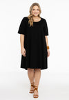 Dress A-line COTTON - black - #2