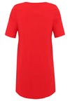 Dress A-line COTTON - red - #5