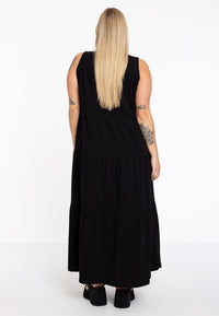 Dress puckering COTTON - black - #3