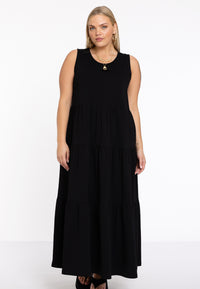Dress puckering COTTON - black - #1