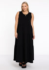Dress puckering COTTON - black