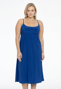 Dress spaghetti elastic waist DOLCE - indigo - #1