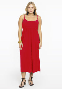 Dress spaghetti elastic waist DOLCE - red - #2