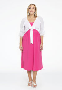 Dress spaghetti elastic waist DOLCE - pink - #5