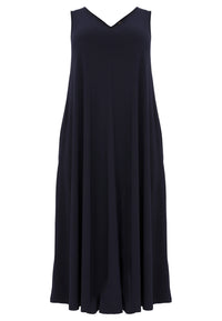Dress sleeveless A-line DOLCE - blue - #4