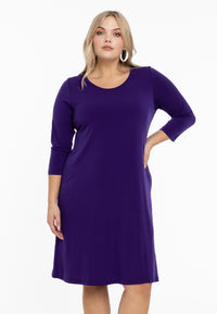 Dress A-line DOLCE - purple - #1