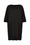 Midi dress pockets COTTON - black - #4