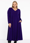 Dress Swing long sleeve DOLCE - purple