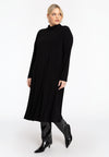 Dress mid calf turtleneck DOLCE - black